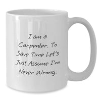 Load image into Gallery viewer, Funny Carpenter Gifts from Men for Mom on Mother's Day White Coffee Mug - Additional
