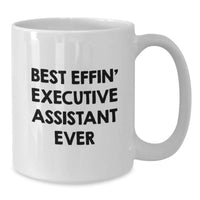 Load image into Gallery viewer, Funny Executive Assistant Gifts for Men, Unique White Coffee Mugs, Best Effin' Inspired, Gifts from Friends, Christmas Unique Gifts - Additional
