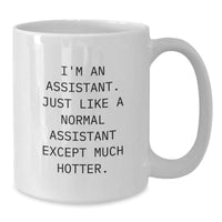 Load image into Gallery viewer, Funny Gifts from Men to Assistant at Christmas Unique White Coffee Mug - I&#39;m An Assistant Just Like A Normal Assistant Except Much Hotter. - Additional

