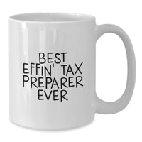 Load image into Gallery viewer, Funny Tax Preparer Gifts for Birthday Unique White Coffee Mugs from Friends - Additional
