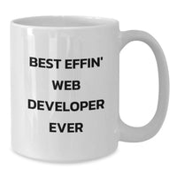 Load image into Gallery viewer, Funny Web Developer Gifts for Men - Unique Birthday Unique Gifts from Friends for Best Effin' Web Developer Ever - Additional