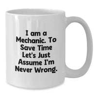Load image into Gallery viewer, Funny Mechanic Gifts Unique White Coffee Mugs from Friends, Gift Ideas for Mechanic Dad on Father's Day - Additional