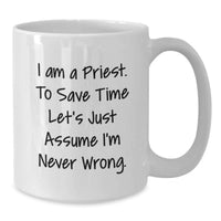 Load image into Gallery viewer, Funny Priest Mugs Gifts from Men to Priest on Father's Day Unique Unique - Additional