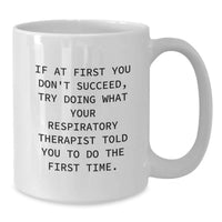 Load image into Gallery viewer, Funny Respiratory Therapist Gifts from Men, Inspirational White Coffee Mug for Respiratory Therapist on Father's Day - White - Additional