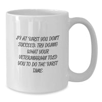 Load image into Gallery viewer, Funny Veterinarian White Coffee Mug Gifts for Veterinarian Men from Men, Graduation Unique Gifts for Women by Women, White Ceramic Mug with 11oz or 15oz Capacity - Additional