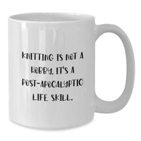 Load image into Gallery viewer, Funny Knitting Gifts for Men, White Coffee Mug, Perfect for Knitting Enthusiasts Graduation Unique Gifts from Family - Additional
