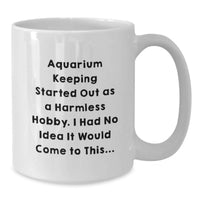 Load image into Gallery viewer, Aquarium Keeping Keepsake White Coffee Mug for Him Birthday Gift - Additional