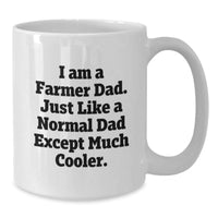 Load image into Gallery viewer, Farmer Dad Gifts from Family - Funny White Coffee Mug for Christmas Unique Gifts - Cute Farmer Mug for Men - I Am A Farmer Dad Quote - Additional
