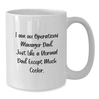 Load image into Gallery viewer, Funny Operations Manager Gifts for Him - White Coffee Mug by Dad - Graduation Unique Gift from Family to Son - Additional