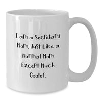 Load image into Gallery viewer, Funny Secretary Gifts, White Coffee Mug for Secretary Mom, Graduation Unique Gifts from Family - Additional