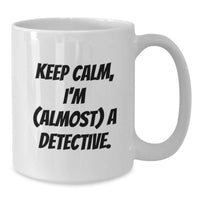 Load image into Gallery viewer, Birthday Gift Detective White Mug for Her Present - Additional