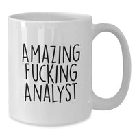 Load image into Gallery viewer, Analyst Keepsake White Coffee Mug for Him Birthday Gift Amazing Analyst - Additional