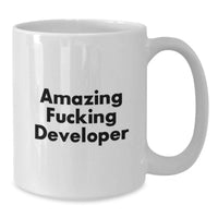 Load image into Gallery viewer, Funny Developer Gifts for Men - Amazing Quote White Coffee Mug, Perfect Graduation Unique Gifts from Friends - Additional