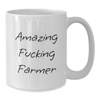 Load image into Gallery viewer, Amazing Fucking Farmer Keepsake White Coffee Mug for Him Birthday Gift - Additional
