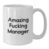 Load image into Gallery viewer, Manager Keepsake White Coffee Mug for Him Amazing Birthday Gift - Additional
