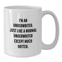 Load image into Gallery viewer, Funny Underwriter Gifts, White Coffee Mug for Underwriter, Inspirational Quote for Graduation, Gifts from Friends, Gifts for Underwriter - Additional

