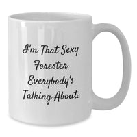 Load image into Gallery viewer, Graduation Unique Gifts for Forester Men Funny White Coffee Mug, Funny Quote Gifts from Family, Friends, Coworkers - Additional