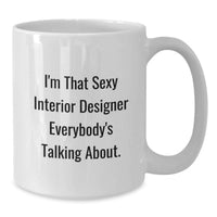 Load image into Gallery viewer, Interior Designer White Coffee Mug for Her Graduation Gift Present - Additional