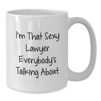 Load image into Gallery viewer, Sleek Lawyer Keepsake White Coffee Mug for Him Birthday Gift - Additional