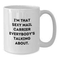 Load image into Gallery viewer, Birthday Gift Mail Carrier White Coffee Mug Present for Her - Additional