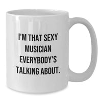 Load image into Gallery viewer, Musician Keepsake White Mug for Him Birthday Gift Ceramic 11oz - Additional