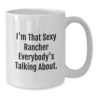 Load image into Gallery viewer, Rancher Keepsake White Coffee Mug for Him Birthday Gift - Additional