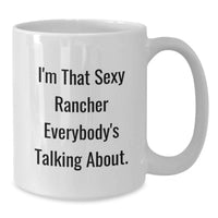 Load image into Gallery viewer, Birthday Gift Rancher White Coffee Mug Present for Her - Additional