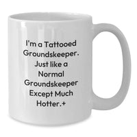 Load image into Gallery viewer, Funny groundskeeper Gifts for Men, White Coffee Mug, Unique Graduation Unique Gifts from Friends to groundskeeper - Additional
