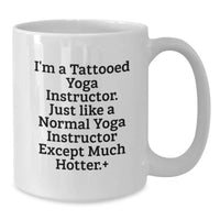 Load image into Gallery viewer, Funny Yoga Instructor White Coffee Mug Gifts from Friends for Men Graduation Unique - Additional