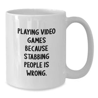 Load image into Gallery viewer, Funny Playing Video Games Humor White Coffee Mug Gifts from Friends to Graduation Unique Unique Gifts for Gamers Men Women - Additional