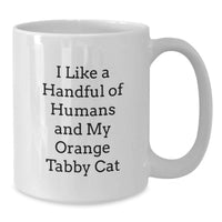 Load image into Gallery viewer, Funny Gifts for Orange Tabby Cat Lovers, Orange Tabby Cat Enthusiasts, Friends, Family, Coworkers, Men, Women - Orange Tabby Cat White Coffee Mug for Graduation, University, College, Office - Additional