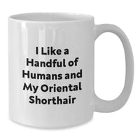 Load image into Gallery viewer, Funny Oriental Shorthair Cat White Coffee Mugs Gifts from Friends for Men Women Family - Additional