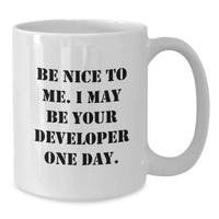 Load image into Gallery viewer, Funny Developer White Coffee Mug Gifts from Friends, Family, Coworkers to Developer Graduation Unique Gifts - Additional
