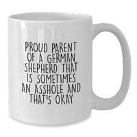 Load image into Gallery viewer, Funny German Shepherd Dog White Coffee Mug Gifts from Proud Parents for German Shepherd Dog Lovers on Christmas Morning - Additional
