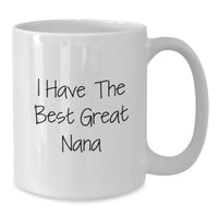 Load image into Gallery viewer, Funny Nana White Coffee Mug Gifts from Family for Nana&#39;s Christmas Unique Presents - Additional
