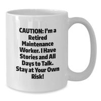 Load image into Gallery viewer, Funny Maintenance Worker White Coffee Mug, Gifts for Men from Friends, Unique Graduation Unique Gifts - Additional