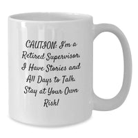 Load image into Gallery viewer, Funny Supervisor White Coffee Mug, Gifts from Friends to Supervisor, Unique Graduation Gifts for Men, Women, Family, Coworkers - Additional