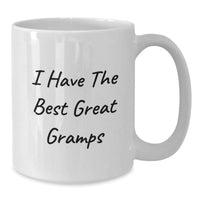 Load image into Gallery viewer, Funny Gramps Quotes White Coffee Mugs, Gifts for Him, Birthday Unique Gifts from Family, Friends, or Coworkers, 11oz or 15oz Capacity, Ceramic, Microwave and Dishwasher Safe - Additional
