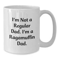 Load image into Gallery viewer, Funny Ragamuffin Cat Dad Coffee Mug Gifts for Men - White Ceramic Birthday Unique Mug - Additional