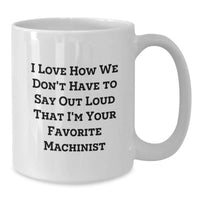 Load image into Gallery viewer, Funny Machinist Gifts, White Coffee Mug for Favorite Machinist, Graduation Unique Gifts from Friends to Machinist - Additional