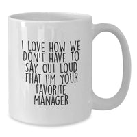 Load image into Gallery viewer, Funny Manager Gifts from Friends, White Coffee Mug for Graduation Unique Gifts - Additional