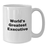 Load image into Gallery viewer, Funny Executive Gifts from Friends - &#39;World&#39;s Greatest&#39; White Coffee Mug for Birthday - Additional
