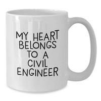 Load image into Gallery viewer, Civil Engineer Christmas Unique Gifts for Friends - Funny Quote White Coffee Mug, Gifts from Friends to Civil Engineer, 11oz or 15oz Capacity - Additional