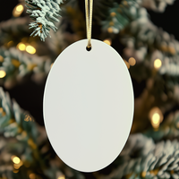 Load image into Gallery viewer, Gifts from Family to Real Estate Agent, My Heart Belongs To A Real Estate Agent Oval Ornament, Funny Christmas Unique Gifts - Image 4
