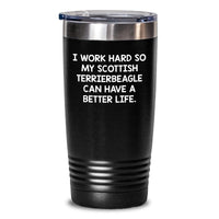 Load image into Gallery viewer, Scottish Terrier Dog Lover Gifts from Friends for Birthday, Inspirational Quote Tumbler, 20oz or 30oz Capacity, Vacuum-Insulated, Stainless Steel/Powder Coating - Main
