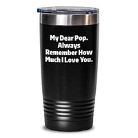 Load image into Gallery viewer, Funny Pop Quote Tumbler, Gifts from Mom to Dad, Birthday Unique Presents for Him, 20oz or 30oz Insulated Stainless Steel Cup - Main
