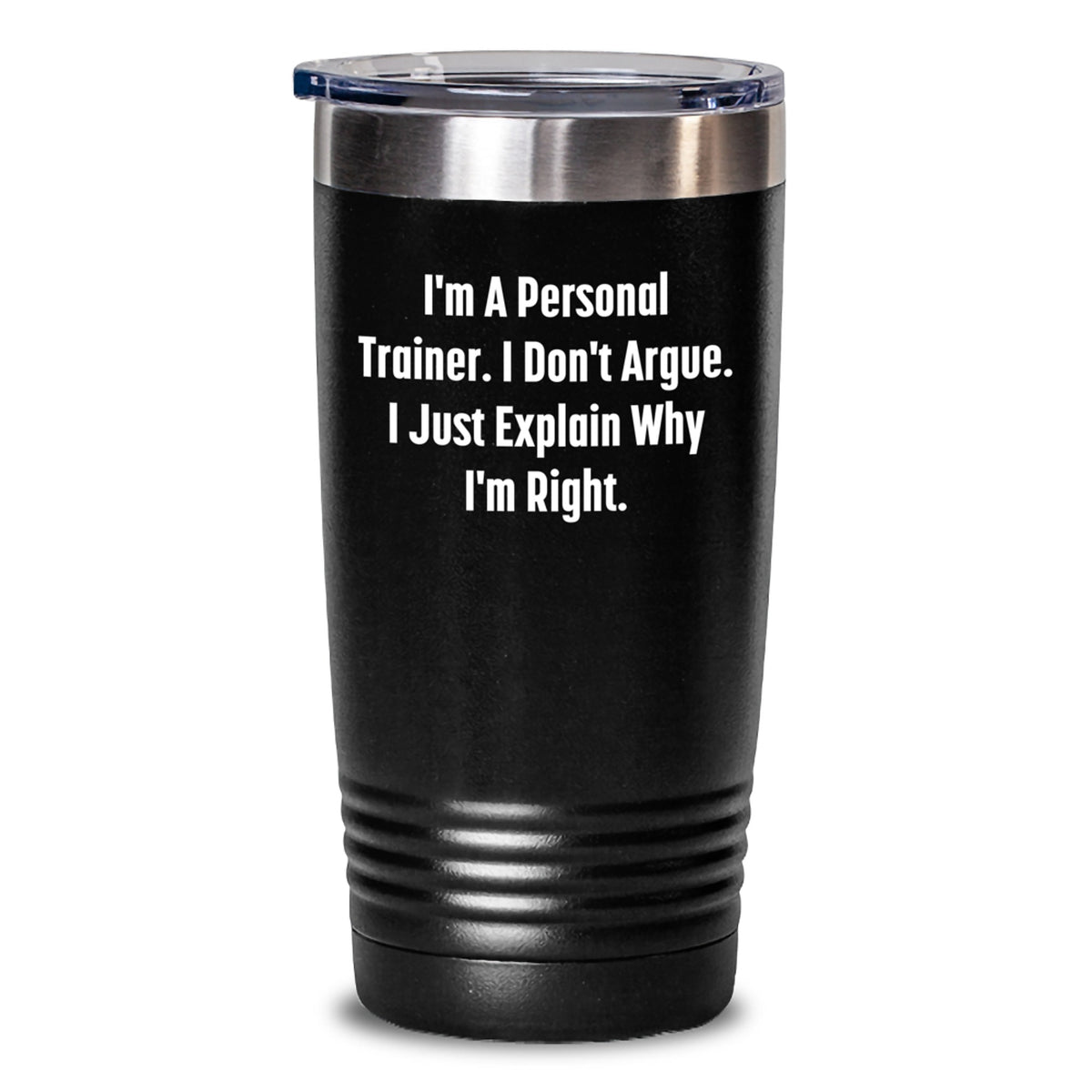 Funny Personal Trainer Gifts from Men to Friends, Perfect Tumbler for Fitness Enthusiasts and Workout Lovers, Inspirational Quote for Christmas Unique Gifts - Main