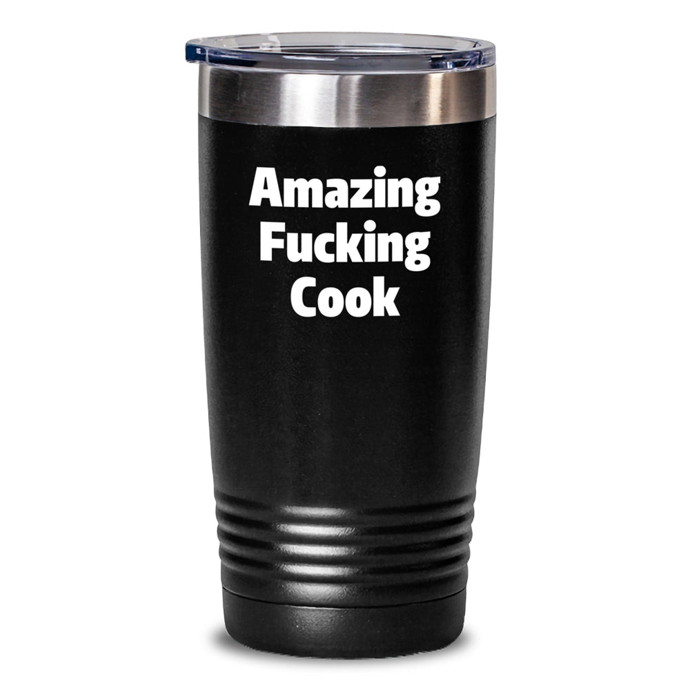 Funny Cook Gifts from Friends to Men - Amazing F--king Cook Tumbler, Birthday Unique Gifts, 20oz or 30oz Capacity - Main
