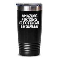 Load image into Gallery viewer, Electrical Engineer Gifts, Funny Quote, Black Tumbler, Birthday Presents for Him, Gifts from Friends to Coworkers, 20oz or 30oz Stainless Steel Vacuum Insulated Tumbler - Main
