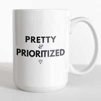 Load image into Gallery viewer, Pretty and Prioritized Coffee Mug with Diamond Design